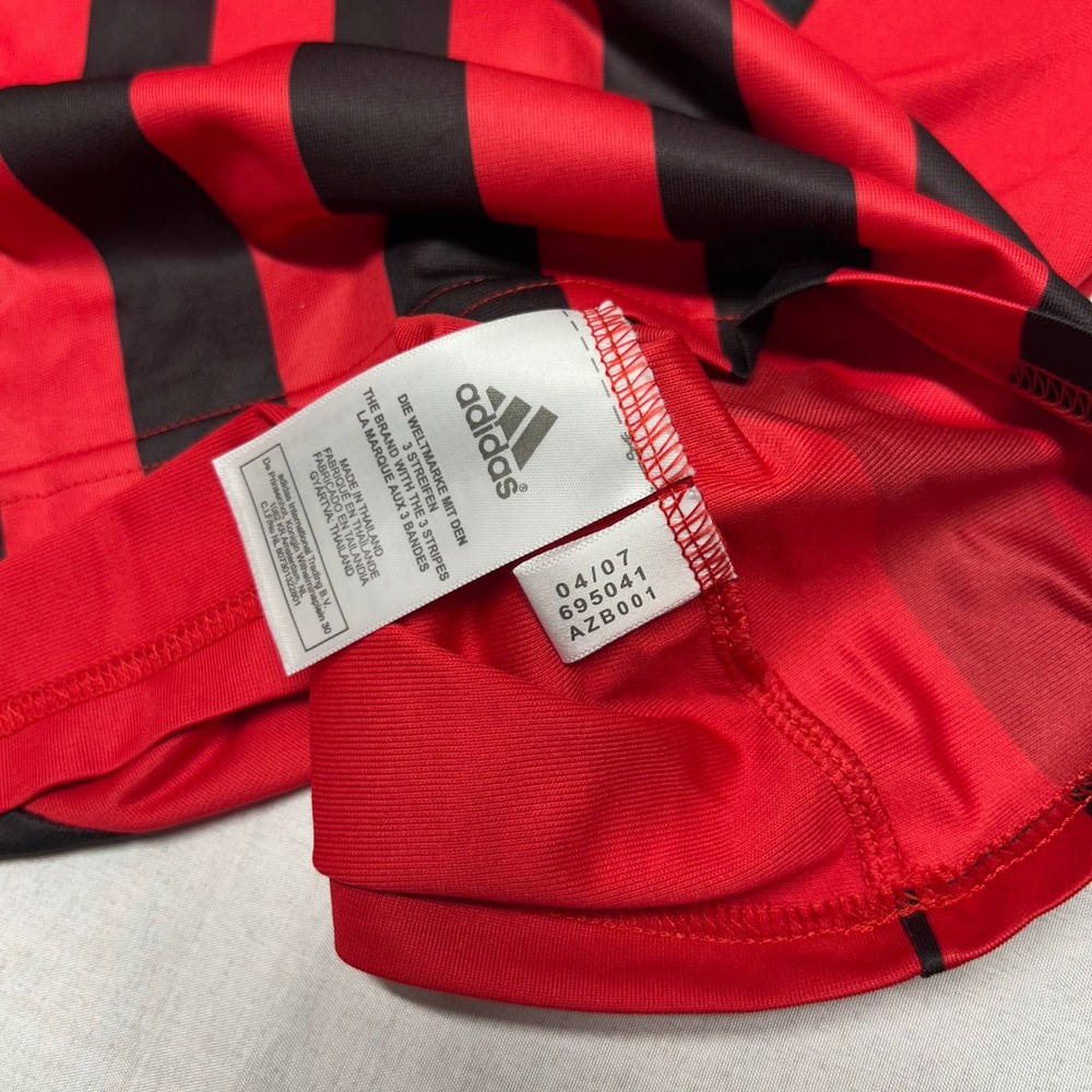 Adidas AC Milan 2008-2009 Home Jersey Bwin Red Black Mens 2XL ClimaCool - Picture 10 of 11